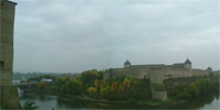 Burgen von Ivangorod und Narva