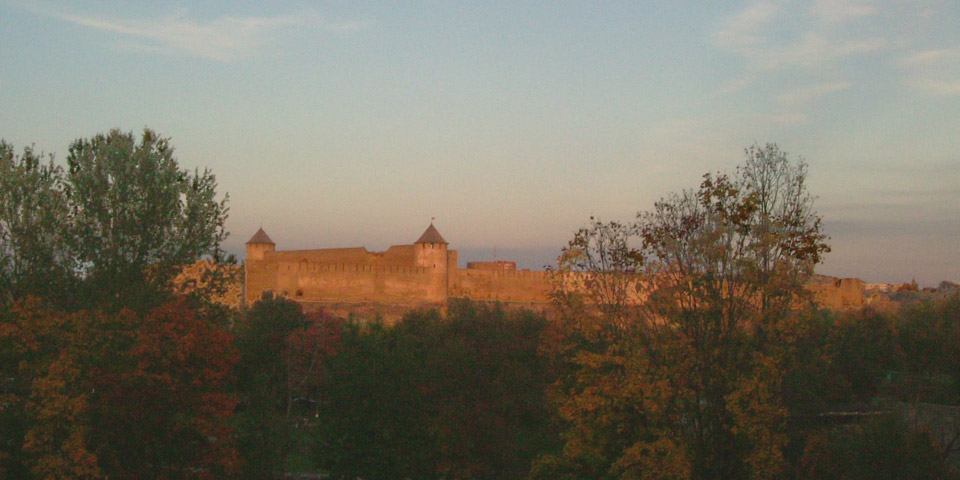 abendlicher Blick auf Ivangorod