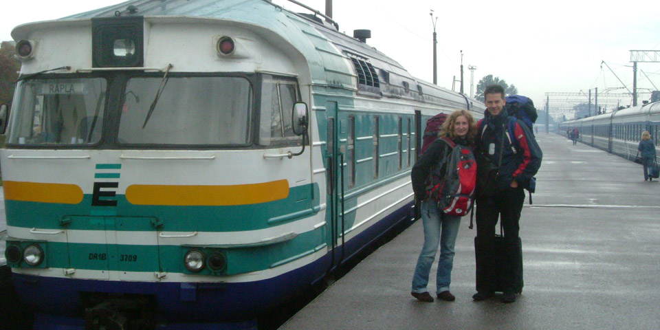 Ankunft am Bahnhof in Tallinn