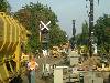 Baustelle Drakestraße, Blick vom S-Bahnhof Berlin Lichterfelde West