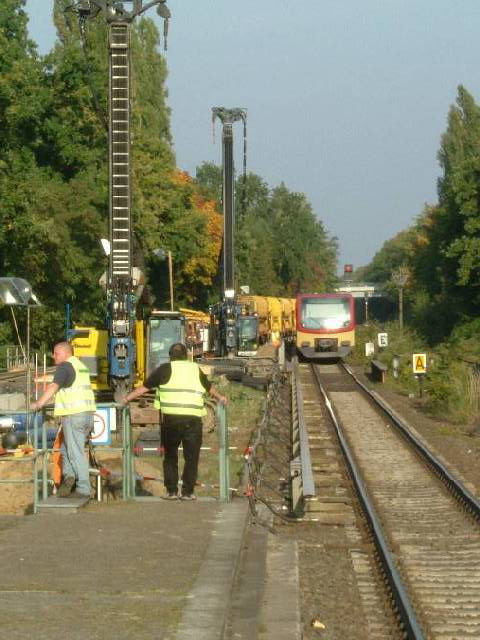 Baustelle Drakestraße, Blick vom S-Bahnhof Berlin Lichterfelde West (7)