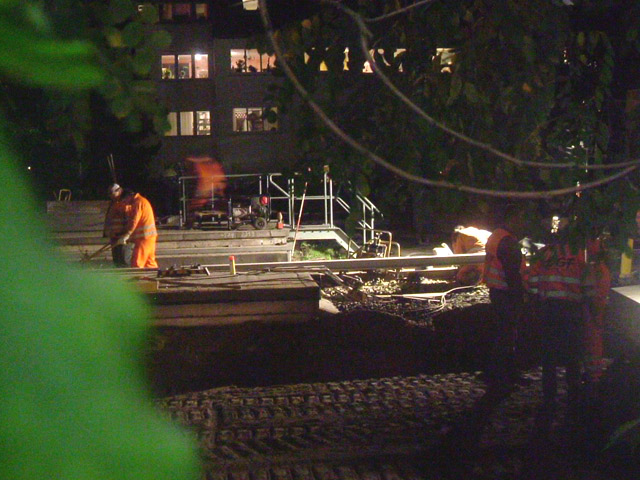 Lichterfelde-West, Blick von Süden auf die Baustelle